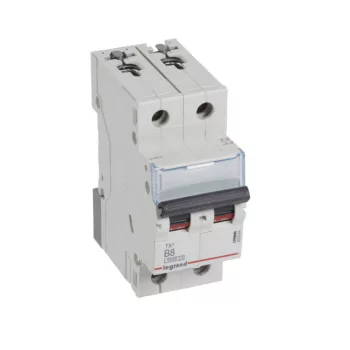   Legrand 403384 TX3 Kismegszakító. 2P, 8A, B karakterisztika, 6kA