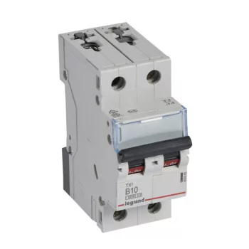   Legrand 403385 TX3 Kismegszakító. 2P, 10A, B karakterisztika, 6kA