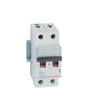   Legrand 403386 TX3 Kismegszakító. 2P, 13A, B karakterisztika, 6kA