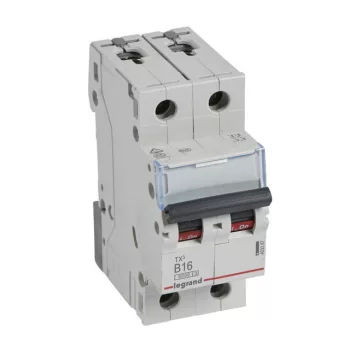   Legrand 403387 TX3 Kismegszakító. 2P, 16A, B karakterisztika, 6kA