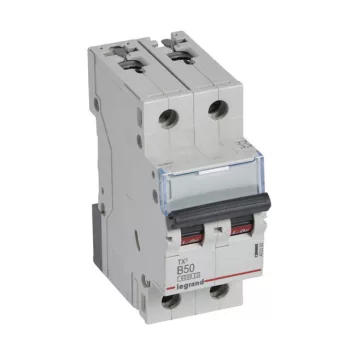   Legrand 403392 TX3 Kismegszakító. 2P, 50A, B karakterisztika, 6kA