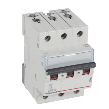   Legrand 403398 TX3 Kismegszakító. 3P, 6A, B karakterisztika, 6kA