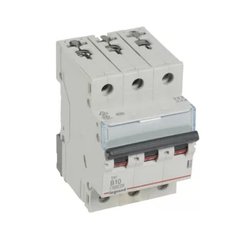   Legrand 403400 TX3 Kismegszakító. 3P, 10A, B karakterisztika, 6kA