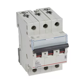   Legrand 403406 TX3 Kismegszakító. 3P, 40A, B karakterisztika, 6kA