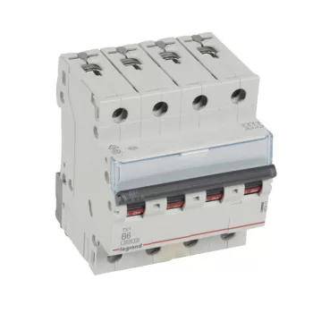   Legrand 403413 TX3 Kismegszakító. 4P, 6A, B karakterisztika, 6kA
