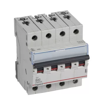   Legrand 403421 TX3 Kismegszakító. 4P, 40A, B karakterisztika, 6kA