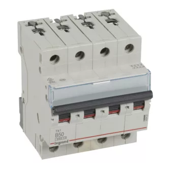   Legrand 403422 TX3 Kismegszakító. 4P, 50A, B karakterisztika, 6kA
