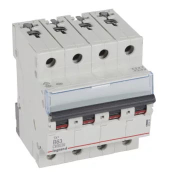   Legrand 403423 TX3 Kismegszakító. 4P, 63A, B karakterisztika, 6kA