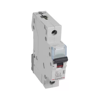  Legrand 403424 TX3 Kismegszakító. 1P, 0,3A, C karakterisztika, 6kA