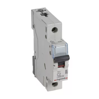   Legrand 403427 TX3 Kismegszakító. 1P, 2A, C karakterisztika, 6kA