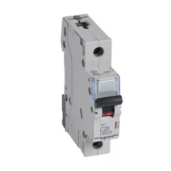   Legrand 403435 TX3 Kismegszakító. 1P, 20A, C karakterisztika, 6kA