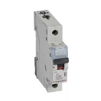   Legrand 403439 TX3 Kismegszakító. 1P, 50A, C karakterisztika, 6kA