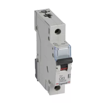   Legrand 403440 TX3 Kismegszakító. 1P, 63A, C karakterisztika, 6kA
