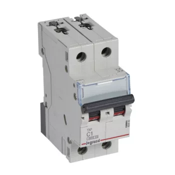   Legrand 403520 TX3 Kismegszakító. 2P, 1A, C karakterisztika, 6kA