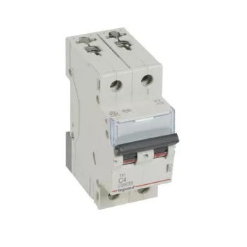   Legrand 403523 TX3 Kismegszakító. 2P, 4A, C karakterisztika, 6kA