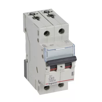   Legrand 403534 TX3 Kismegszakító. 2P, 63A, C karakterisztika, 6kA