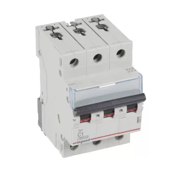   Legrand 403537 TX3 Kismegszakító. 3P, 1A, C karakterisztika, 6kA