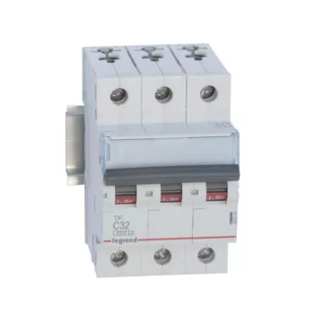  Legrand 403548 TX3 Kismegszakító. 3P, 32A, C karakterisztika, 6kA