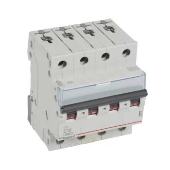   Legrand 403560 TX3 Kismegszakító. 4P, 10A, C karakterisztika, 6kA