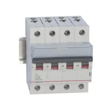   Legrand 403565 TX3 Kismegszakító. 4P, 32A, C karakterisztika, 6kA