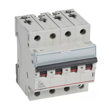   Legrand 403566 TX3 Kismegszakító. 4P, 40A, C karakterisztika, 6kA