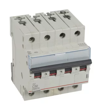   Legrand 403567 TX3 Kismegszakító. 4P, 50A, C karakterisztika, 6kA