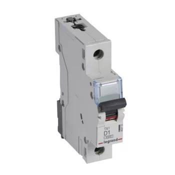   Legrand 403713 TX3 Kismegszakító. 1P, 1A, D karakterisztika, 6kA