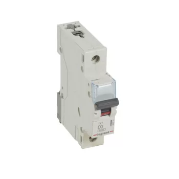   Legrand 403715 TX3 Kismegszakító. 1P, 3A, D karakterisztika, 6kA