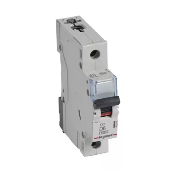   Legrand 403717 TX3 Kismegszakító. 1P, 6A, D karakterisztika, 6kA