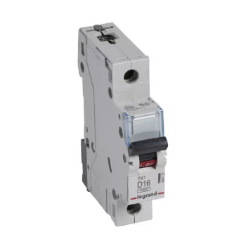   Legrand 403721 TX3 Kismegszakító. 1P, 16A, D karakterisztika, 6kA