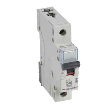   Legrand 403725 TX3 Kismegszakító. 1P, 40A, D karakterisztika, 6kA