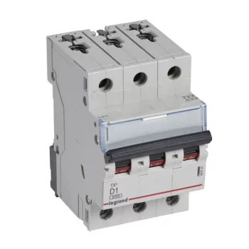   Legrand 403747 TX3 Kismegszakító. 3P, 1A, D karakterisztika, 6kA