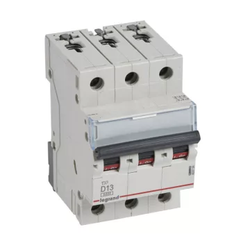   Legrand 403754 TX3 Kismegszakító. 3P, 13A, D karakterisztika, 6kA