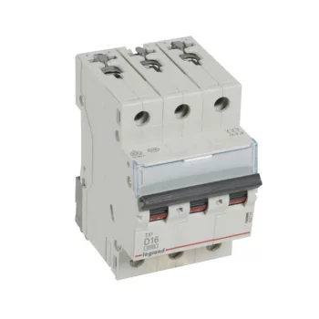   Legrand 403755 TX3 Kismegszakító. 3P, 16A, D karakterisztika, 6kA