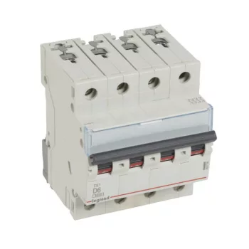   Legrand 403768 TX3 Kismegszakító. 4P, 6A, D karakterisztika, 6kA