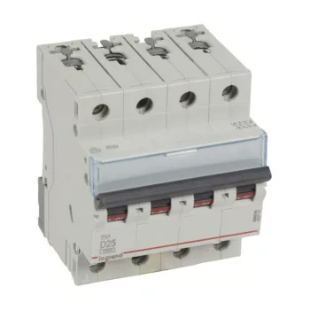   Legrand 403774 TX3 Kismegszakító. 4P, 25A, D karakterisztika, 6kA