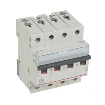   Legrand 403778 TX3 Kismegszakító. 4P, 63A, D karakterisztika, 6kA