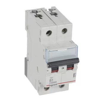   Legrand 404105 TX3 Kismegszakító. 2P, 1A, B karakterisztika, 10kA