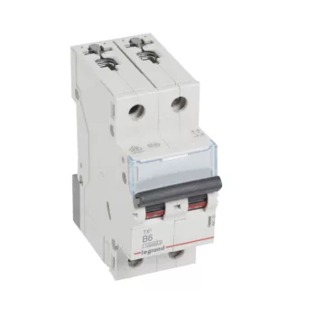   Legrand 404109 TX3 Kismegszakító. 2P, 6A, B karakterisztika, 10kA