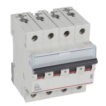  Legrand 404158 TX3 Kismegszakító. 4P, 40A, B karakterisztika, 10kA