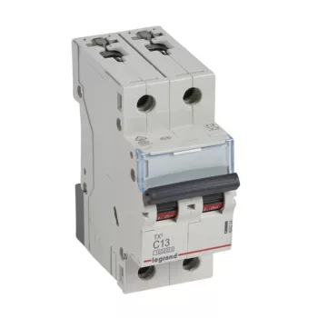   Legrand 404204 TX3 Kismegszakító. 2P, 13A, C karakterisztika, 10kA