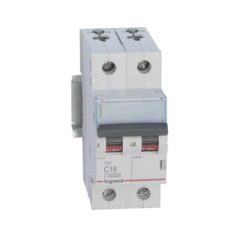   Legrand 404205 TX3 Kismegszakító. 2P, 16A, C karakterisztika, 10kA