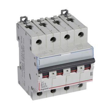   Legrand 407623 DX3 Kismegszakító. 4P, 13A, B karakterisztika, 6kA