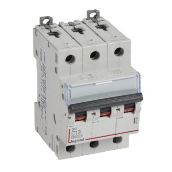   Legrand 407858 DX3 Kismegszakító. 3P, 13A, C karakterisztika, 6kA