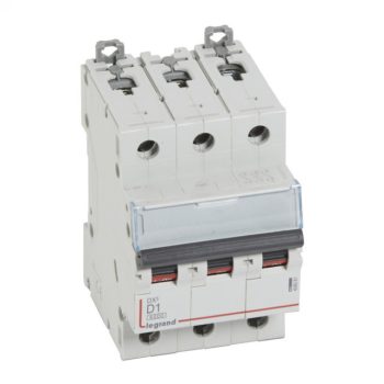   Legrand 408081 DX3 Kismegszakító. 3P, 1A, D karakterisztika, 6kA