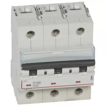   Legrand 408663 DX3 Kismegszakító. 3P, 100A, C karakterisztika, 10kA