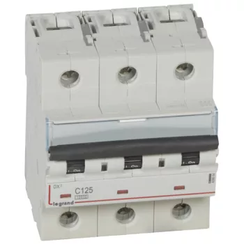   Legrand 408664 DX3 Kismegszakító. 3P, 125A, C karakterisztika, 10kA