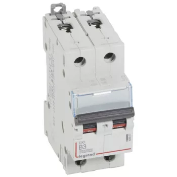   Legrand 408937 DX3 Kismegszakító. 2P, 3A, B karakterisztika, 10kA