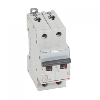   Legrand 408939 DX3 Kismegszakító. 2P, 6A, B karakterisztika, 10kA