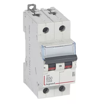   Legrand 408947 DX3 Kismegszakító. 2P, 50A, B karakterisztika, 10kA
